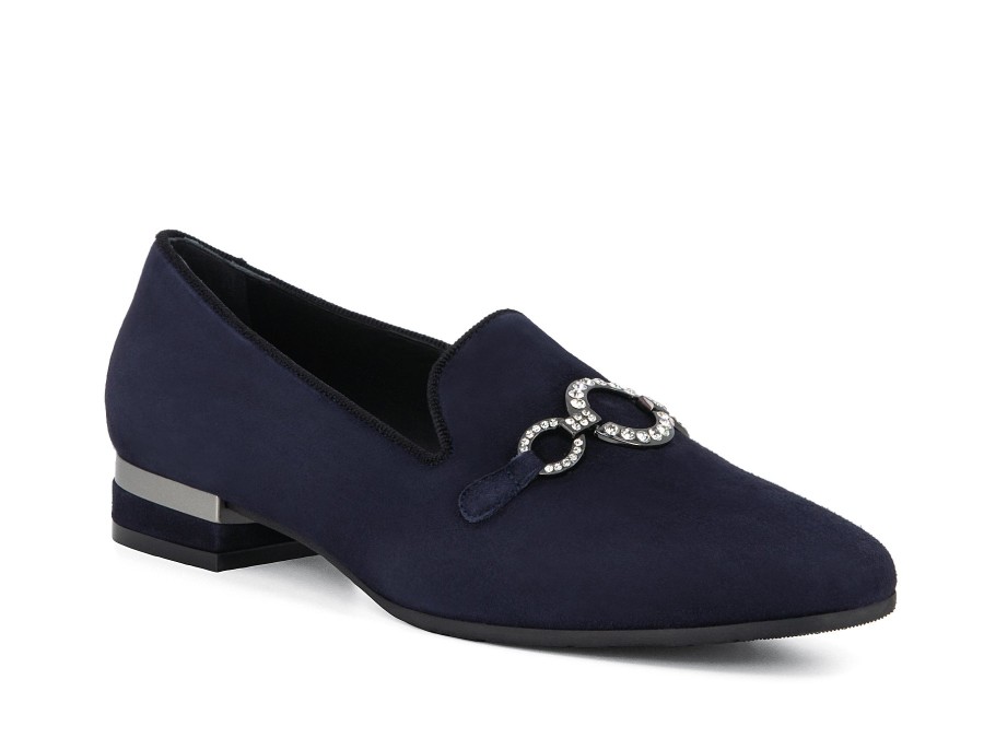 Woman LE GAZZELLE Slip-Ons | Leighton Navy | Peter Sheppard Footwear