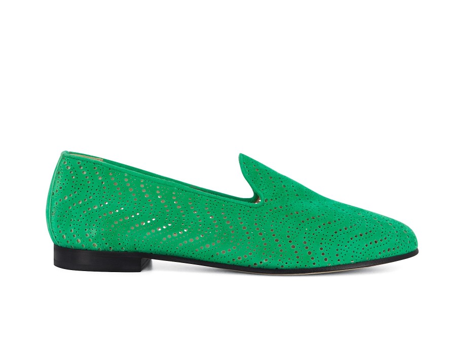 Woman VIA MERCANTI Slip-Ons | Verika Emerald | Peter Sheppard Footwear