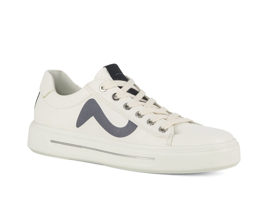 Woman ARA Sneakers | 27402 White~Black | Peter Sheppard Footwear