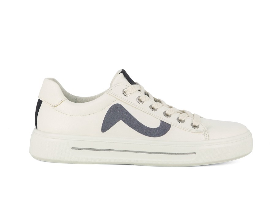 Woman ARA Sneakers | 27402 White~Black | Peter Sheppard Footwear