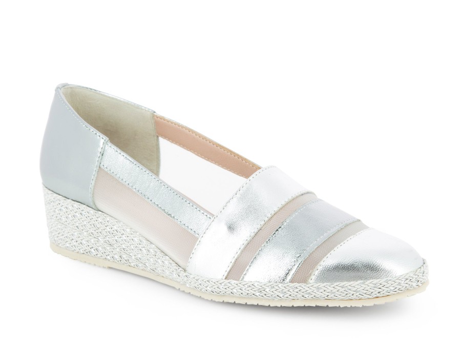 Woman VITO PASTORE Espadrilles | Bartlett Silver Metallic | Peter Sheppard Footwear