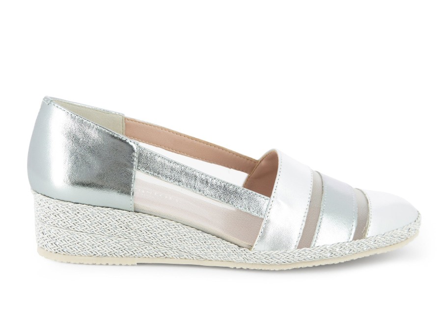 Woman VITO PASTORE Espadrilles | Bartlett Silver Metallic | Peter Sheppard Footwear