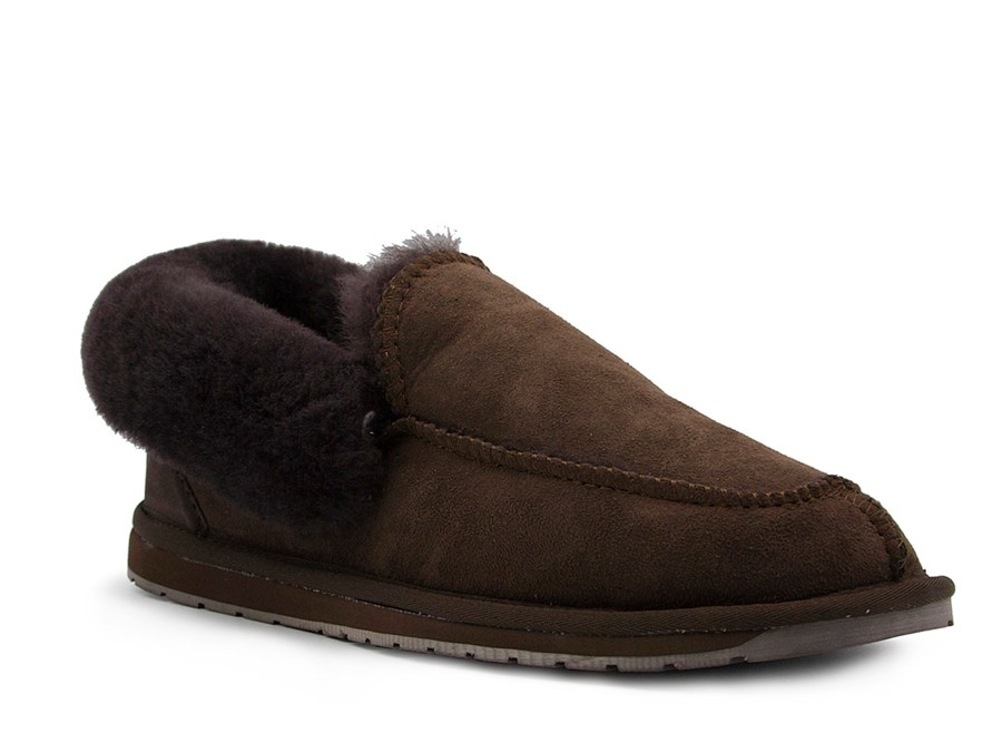 Man EMU Slippers | Murray Chocolate | Peter Sheppard Footwear