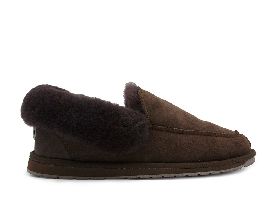 Man EMU Slippers | Murray Chocolate | Peter Sheppard Footwear