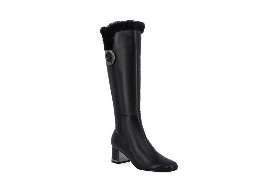 Woman GIANNI BILLERI Long Boots | Gaven Black | Peter Sheppard Footwear