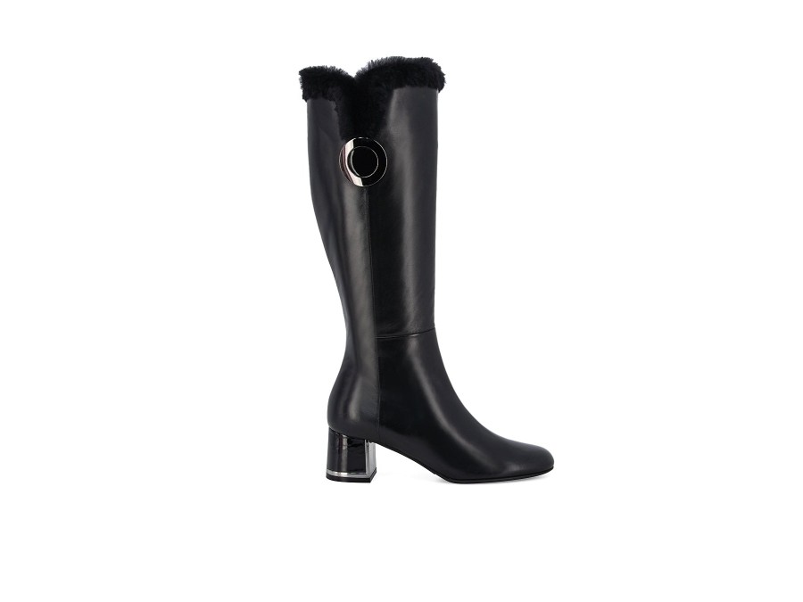 Woman GIANNI BILLERI Long Boots | Gaven Black | Peter Sheppard Footwear