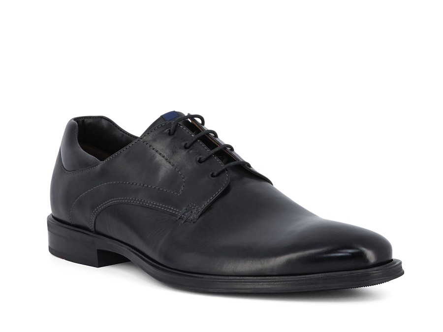 Man LLOYD Lace-Ups | Milan 3 Black | Peter Sheppard Footwear