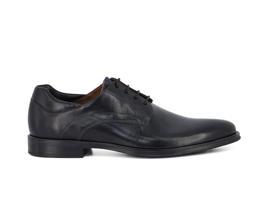 Man LLOYD Lace-Ups | Milan 3 Black | Peter Sheppard Footwear