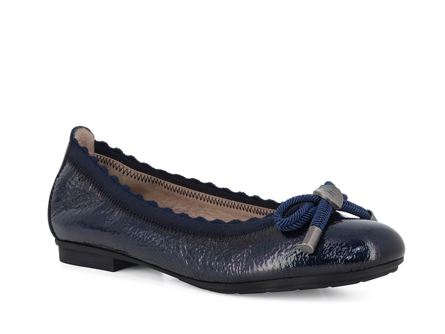 Woman HISPANITAS Ballerina Flats | Harmer Navy | Peter Sheppard Footwear