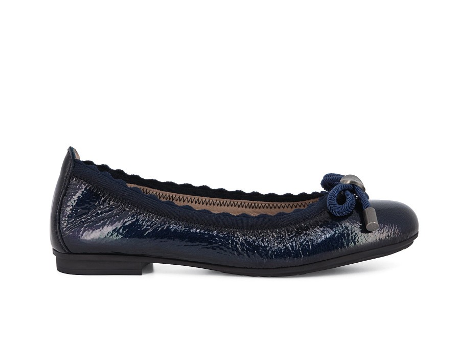 Woman HISPANITAS Ballerina Flats | Harmer Navy | Peter Sheppard Footwear