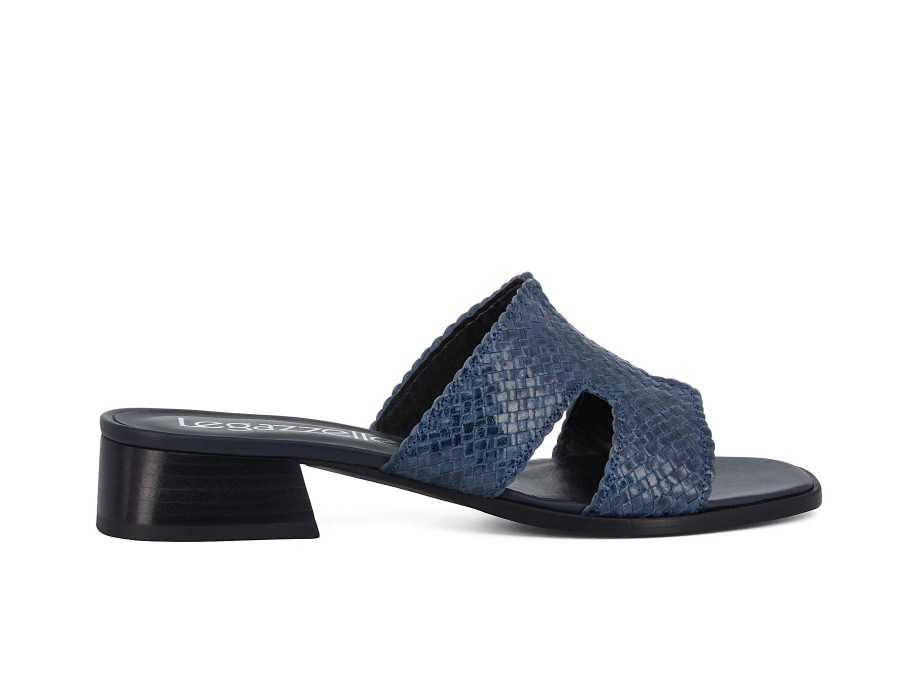 Woman LE GAZZELLE Slides | Lucky Navy | Peter Sheppard Footwear