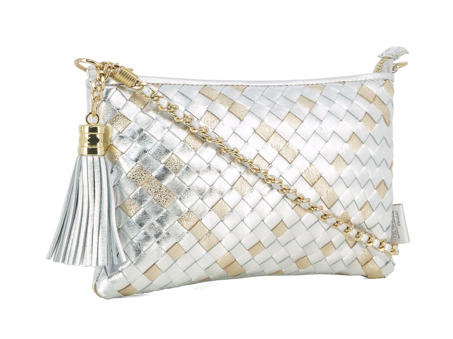 Woman BISBAGS Handbags & Wallets | Hb Vera Silver~Gold | Peter Sheppard Footwear