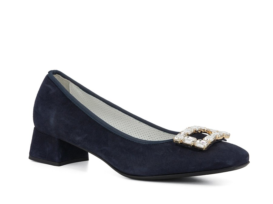 Woman SCOLARO Heels | Starlight Navy | Peter Sheppard Footwear