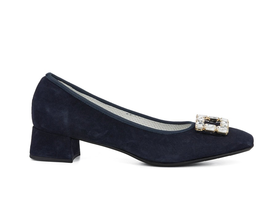 Woman SCOLARO Heels | Starlight Navy | Peter Sheppard Footwear