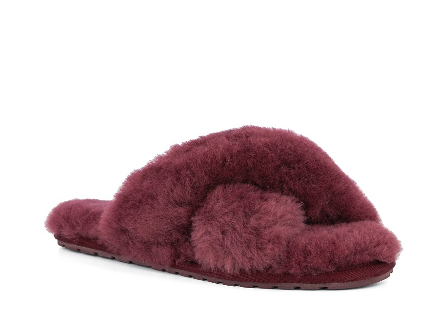 Woman EMU Slippers | Mayberry Merlot | Peter Sheppard Footwear