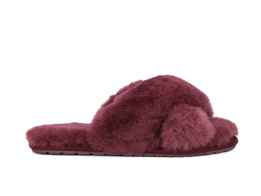 Woman EMU Slippers | Mayberry Merlot | Peter Sheppard Footwear