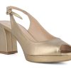 Woman HUGO SHEPPARD Heels | Damini Soft Gold | Peter Sheppard Footwear