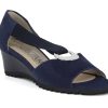 Woman SCOLARO Wedges | Sorro Navy | Peter Sheppard Footwear