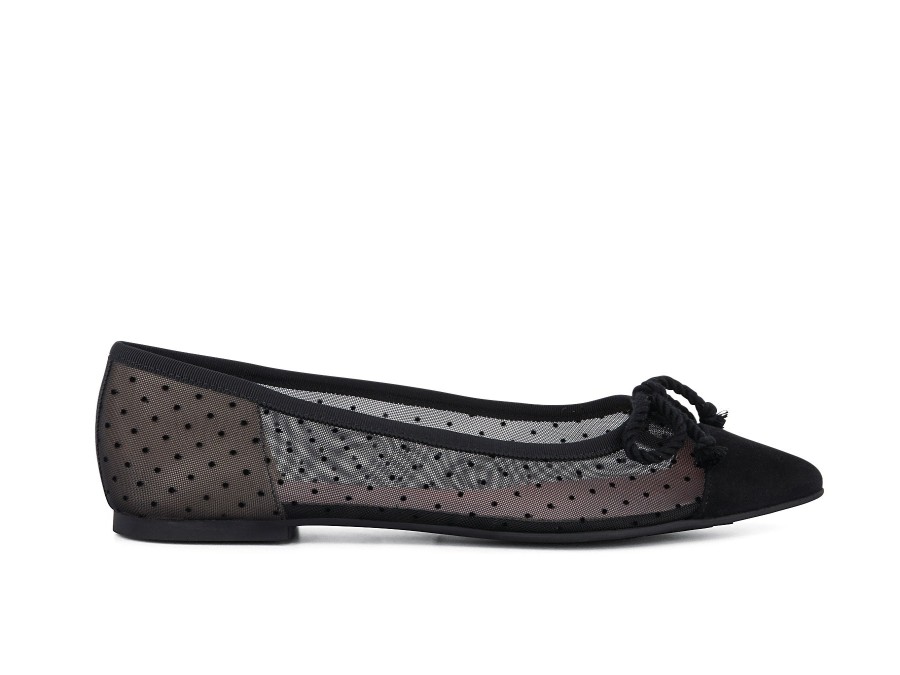 Woman PRETTY BALLERINAS Ballerina Flats | Zelda Black | Peter Sheppard Footwear