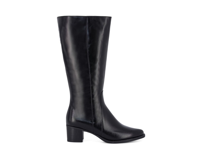 Woman PIESANTO Long Boots | Pamplina Black | Peter Sheppard Footwear