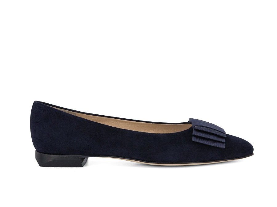 Woman BRUNATE Ballerina Flats | Berlin Navy | Peter Sheppard Footwear