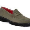 Woman PAS DE ROUGE Loafers | Parkland Olive | Peter Sheppard Footwear