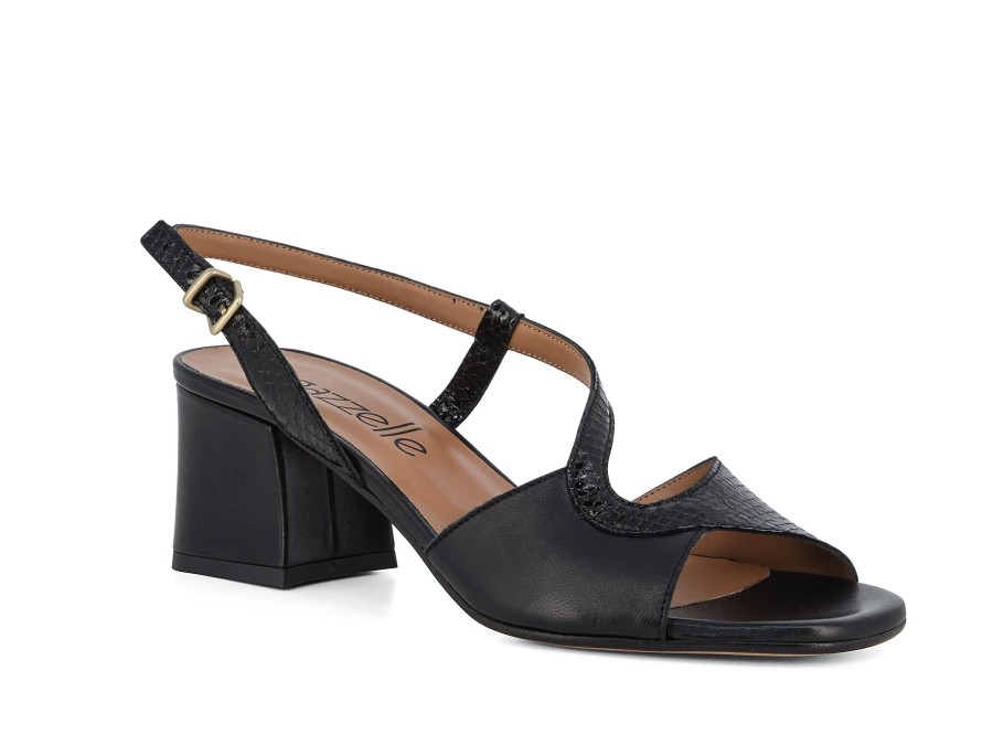 Woman LE GAZZELLE Sandals | Ladan Black | Peter Sheppard Footwear