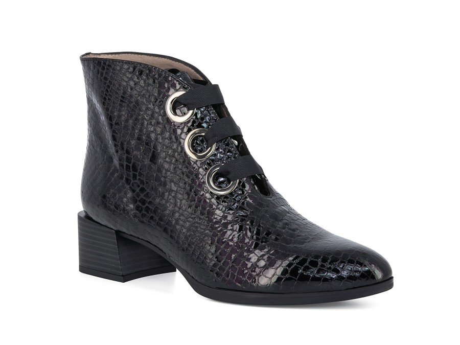 Woman HISPANITAS Ankle Boots | Huesca Black | Peter Sheppard Footwear