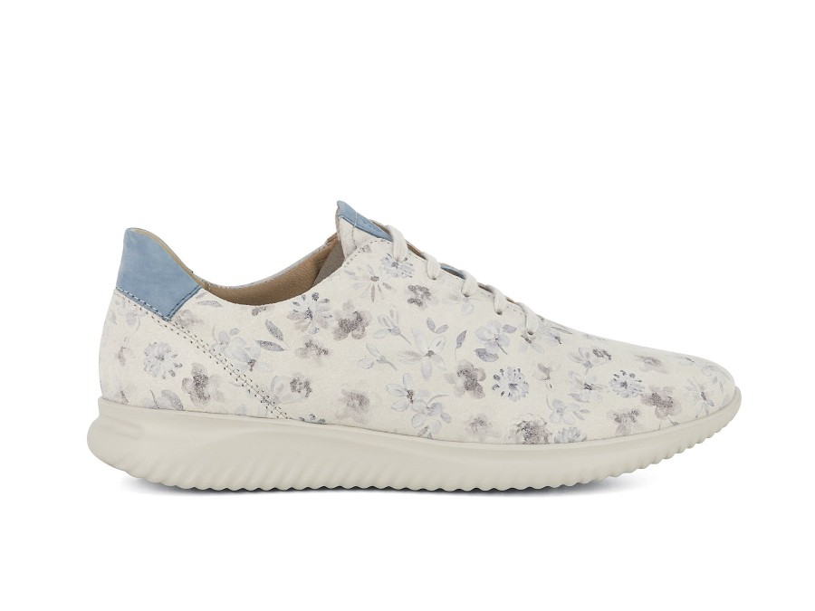 Woman HARTJES Lace-Ups | 113942 White~Floral | Peter Sheppard Footwear