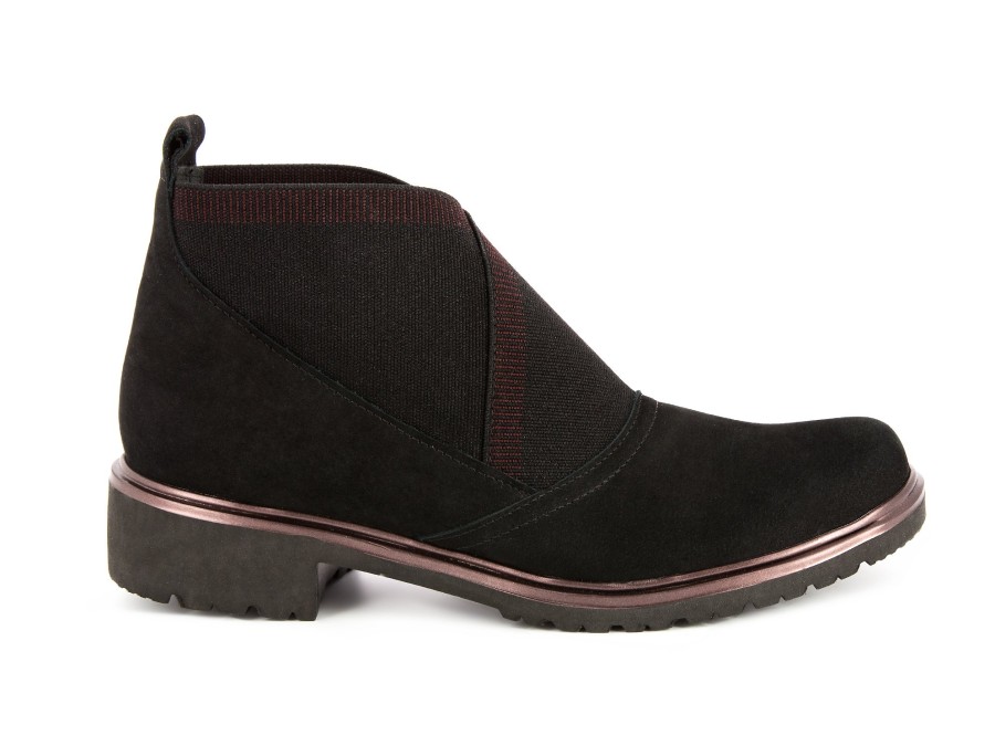 Woman MUNRO Ankle Boots | Kinston Black | Peter Sheppard Footwear