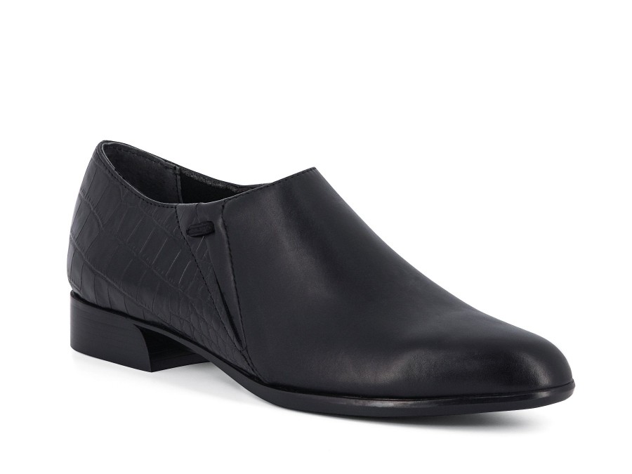 Woman MUNRO Slip-Ons | Marteen Black | Peter Sheppard Footwear