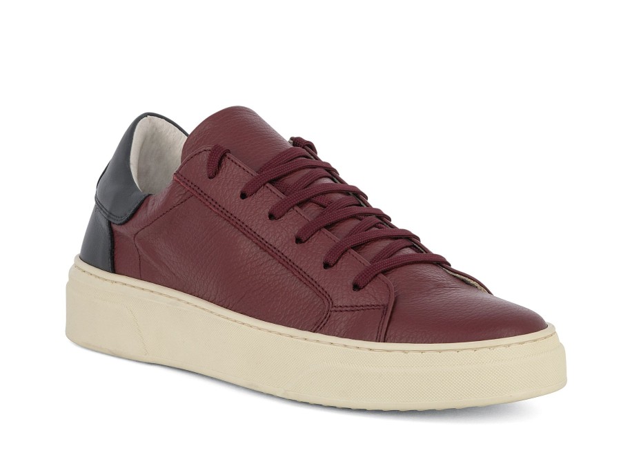 Man CALPIERRE SPORT Sneakers | Calcus Bordo~Navy | Peter Sheppard Footwear