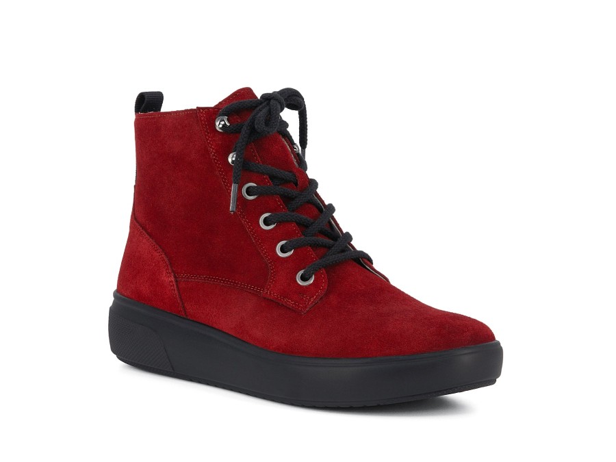 Woman WALDLAUFER Ankle Boots | Winoa Winter Red | Peter Sheppard Footwear