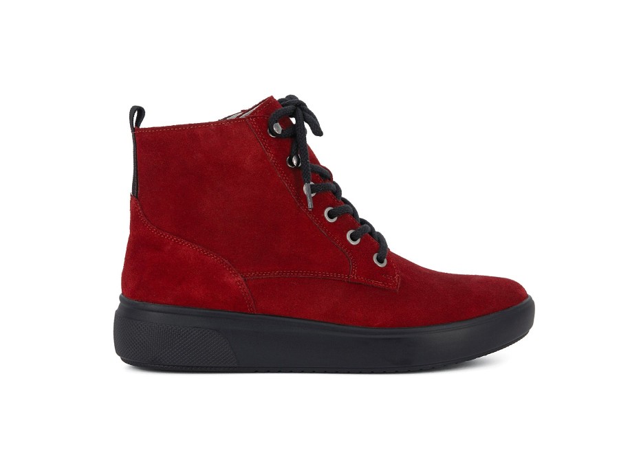 Woman WALDLAUFER Ankle Boots | Winoa Winter Red | Peter Sheppard Footwear