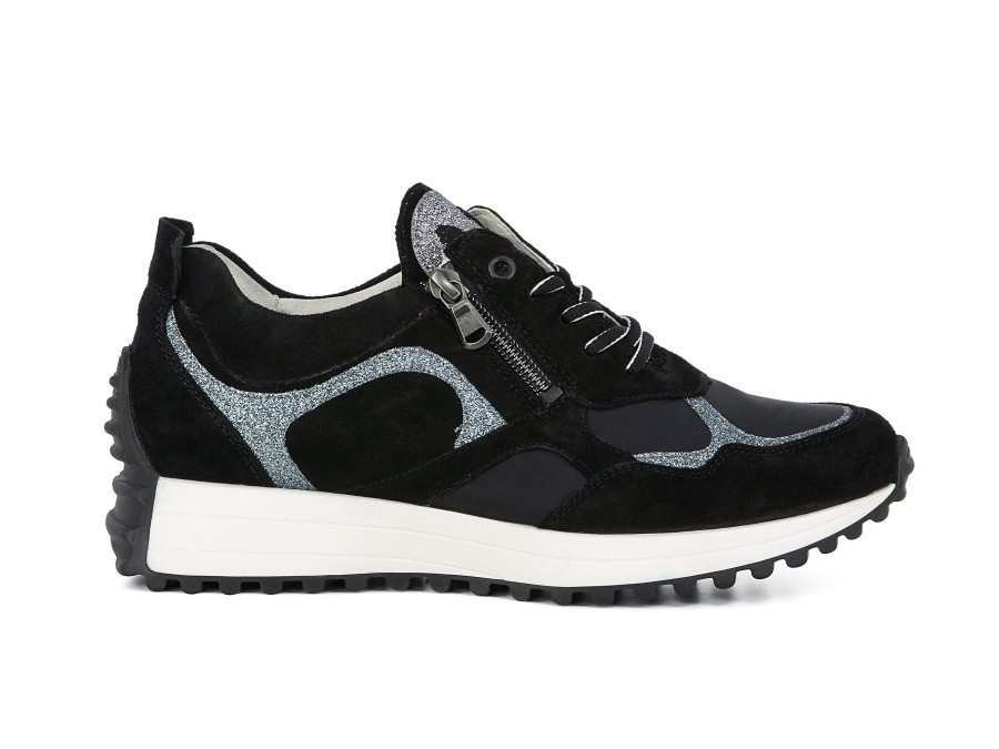 Woman WALDLAUFER Sneakers | Weleri Black | Peter Sheppard Footwear