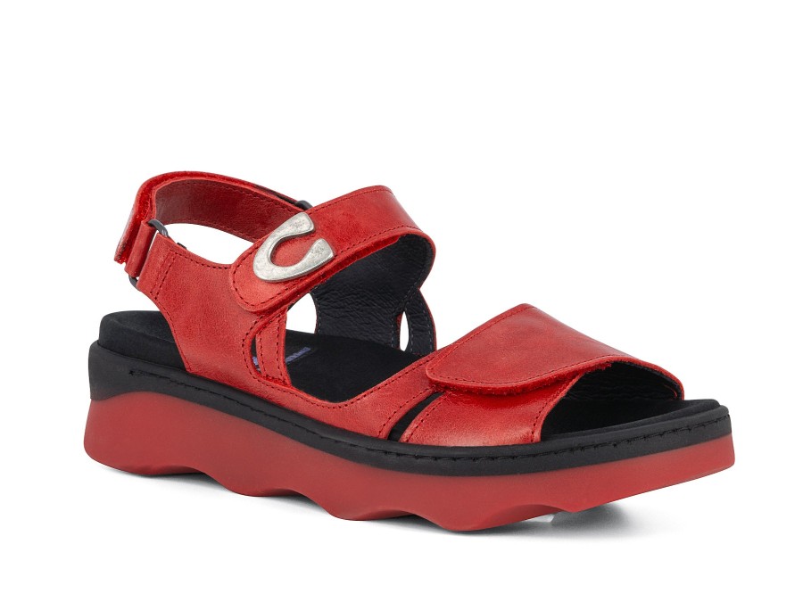 Woman WOLKY Sandals | Futura Red | Peter Sheppard Footwear