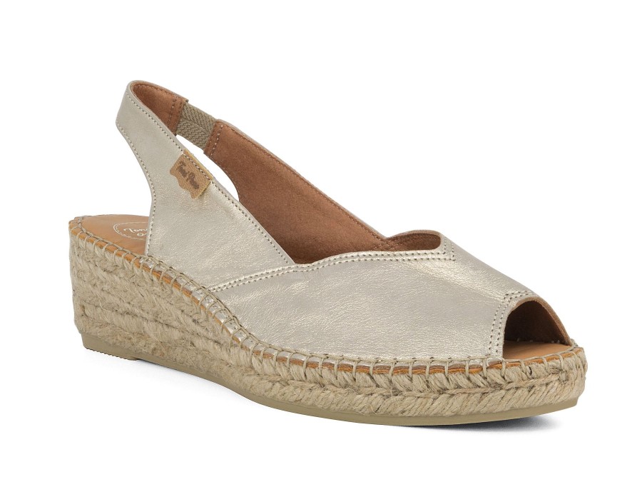 Woman TONI PONS Espadrilles | Bernia Platinum | Peter Sheppard Footwear