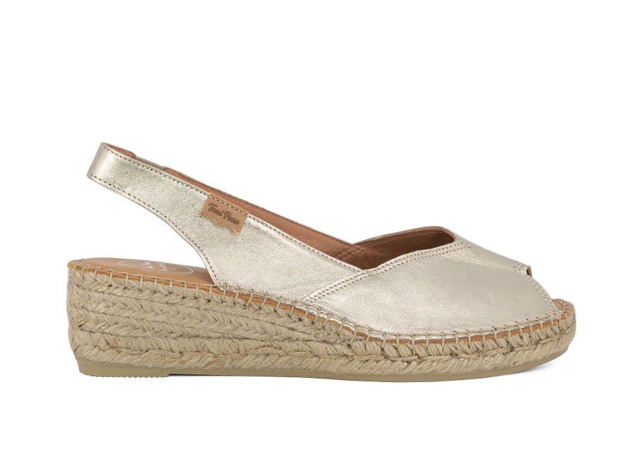 Woman TONI PONS Espadrilles | Bernia Platinum | Peter Sheppard Footwear