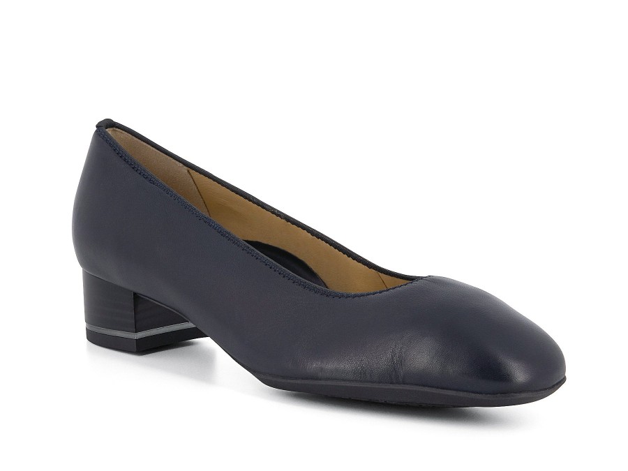 Woman ARA Heels | 11838 Navy | Peter Sheppard Footwear