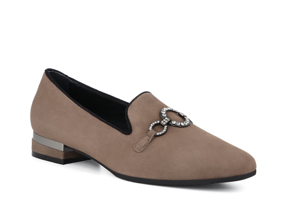 Woman LE GAZZELLE Slip-Ons | Leighton Taupe | Peter Sheppard Footwear