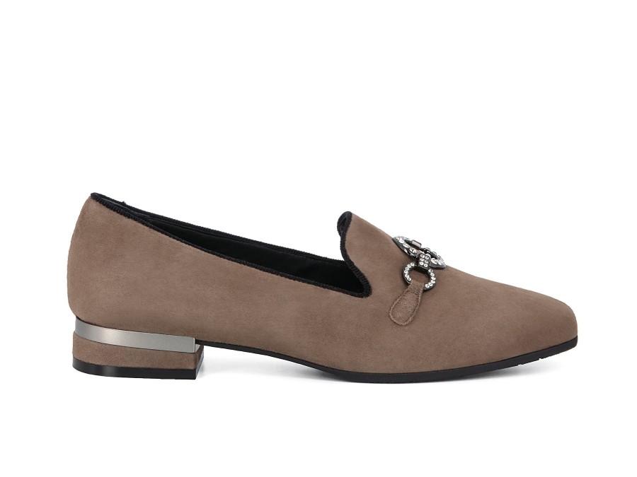 Woman LE GAZZELLE Slip-Ons | Leighton Taupe | Peter Sheppard Footwear