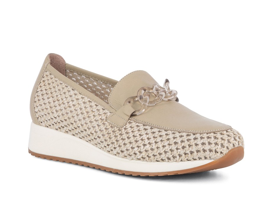 Woman PETER SHEPPARD Slip-Ons | Jenesis Beige | Peter Sheppard Footwear