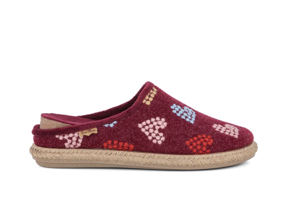 Woman TONI PONS Slippers | Talavera Red | Peter Sheppard Footwear