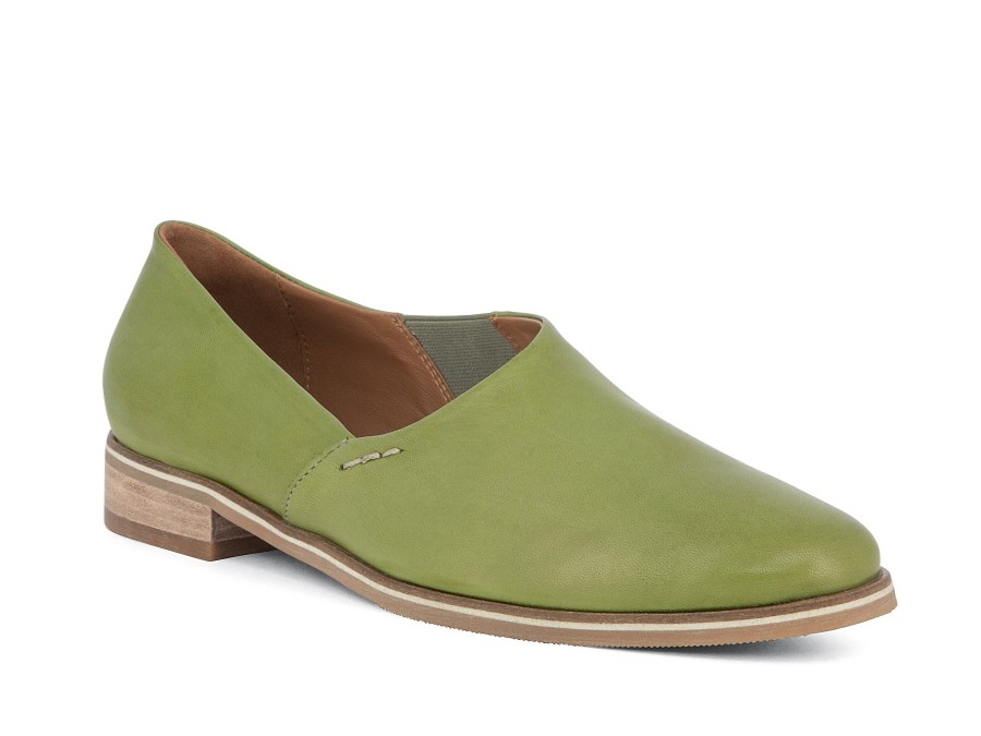 Woman EVERYBODY Ballerina Flats | Salide Pistachio | Peter Sheppard Footwear