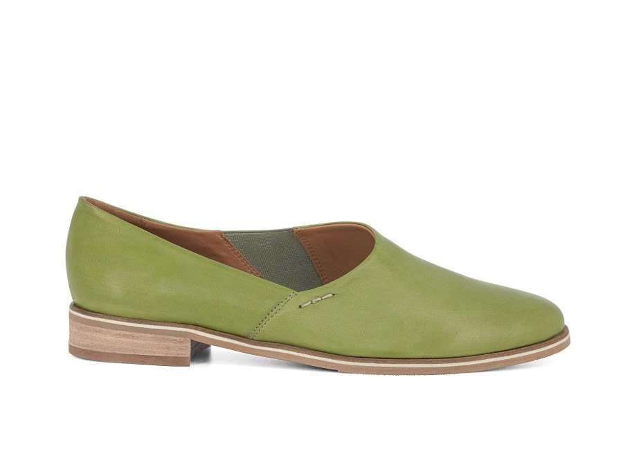 Woman EVERYBODY Ballerina Flats | Salide Pistachio | Peter Sheppard Footwear