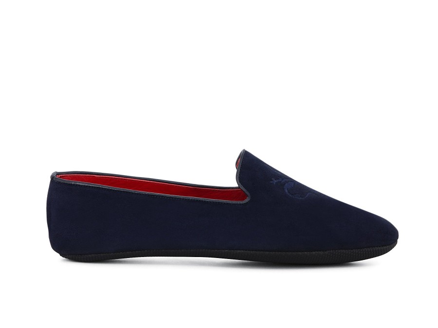 Woman GEDA SLIPPERS Slippers | Fiorentina Navy | Peter Sheppard Footwear