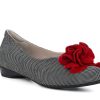 Woman BELLA COMFORTO Ballerina Flats | Billio Black~White | Peter Sheppard Footwear