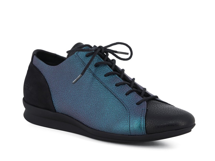 Woman ARCHE Lace-Ups | Nasyra Black~Blue | Peter Sheppard Footwear