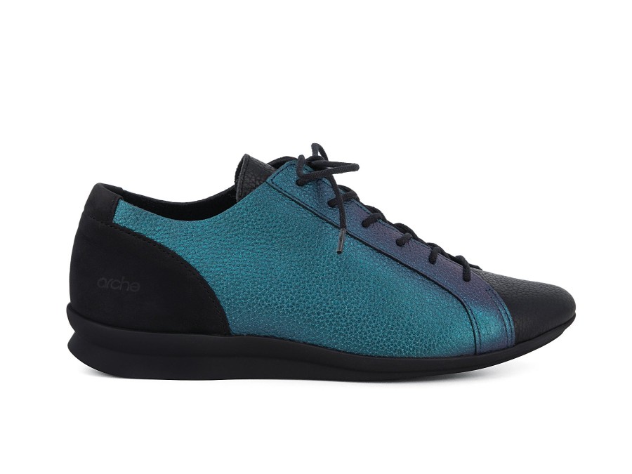 Woman ARCHE Lace-Ups | Nasyra Black~Blue | Peter Sheppard Footwear