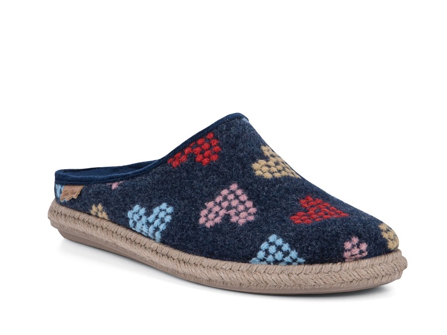 Woman TONI PONS Slippers | Talavera Navy | Peter Sheppard Footwear